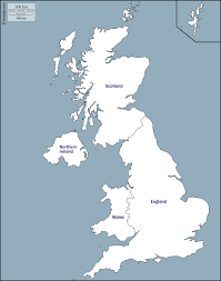 Outline map of england and wales. United Kingdom Free Map Free Blank Map Free Outline Map Free Base Map Outline Nations Names