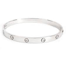 Cartier Love Bracelet In White Gold In 2020 Cartier Love Bracelet Love Bracelets Bracelet Sizes