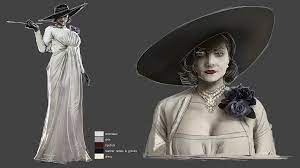 This trend but its only lady dimitrescu (come on cosplayers of twitter!) Resident Evil Village Here S Lady Dimitrescu S Feet Size Laptop Mag
