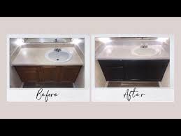 Diy Bathroom Vanity Renovation Contact Paper Youtube In 2020 Bathroom Vanity Renovation Diy Bathroom Vanity Diy Bathroom