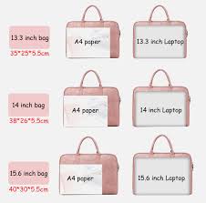 13 13 3 14 15 15 6 17 17 3 Inch Waterproof Pu Laptop Solid Notebook Tablet Bag Bags Case Messenger Shoulder Sleeve For Men Women