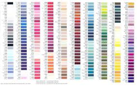 Brother Embroidery Thread Color Chart Conversion Polystar