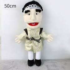 Jeff Hand Doll Toy Mouth Open Funny Plush Toy Rock And Roll Jeff Mouth Can  Move With Operating Lever-Vinsniv