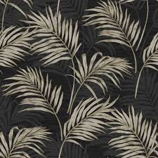 Whether you're seeking to create. Rio Palm Leaf Wallpaper Black Wallpaper From I Love Wallpaper Uk