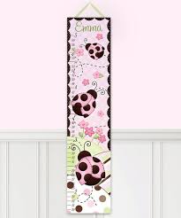 Toad And Lily Pink Ladybug Personalized Growth Chart Zulily