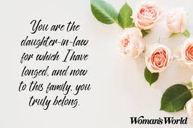 Daughter In Law Quotes To Help Welcome Her Into The Family Woman S World Daughter In Law Quotes Law Quotes Mother In Law Quotes