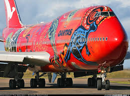 Close Up To Qantas Fantastic Wunala Dreaming B747 438 Er Taxiing At Sydney Aircraft Aircraft Painting Aviation