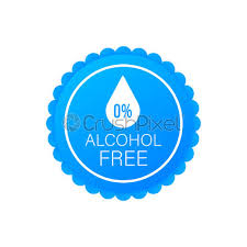 Vector body and skin care medical alcohol free symbol. Alcohol Free Icon Symbol On White Background Stock Vector Crushpixel