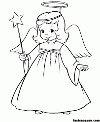 Free angel for adults coloring pages are a fun way for kids of all ages to develop creativity, focus, motor skills and color recognition. Christmas Angel Coloring Page Coloring Home