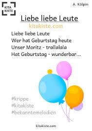 Liebe Liebe Leute Geburtstagslied Krippe Geburtstagslieder Geburtstagslieder Fur Kinder Kinder Lied