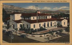 The city is small (89,000) so getting around is easy by foot or car. California S Beautiful Post Office Santa Barbara Ca Postcard