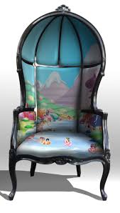 Porter Chair Balloon Chair Hooded Chair Gothic Rococo By Jessica Lichtenstein Chair Colorful Chairs Diy Canopy