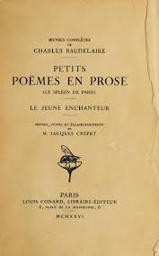 Poem hunter all poems of by charles baudelaire poems. File Baudelaire Petits Poemes En Prose Conard 1926 Djvu Wikimedia Commons