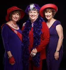 Eqm Sue Ellen Queen Linda Tootoo And Evm Linda Red Hat Society Girl With Hat Red Hat Ladies