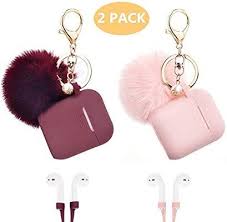 Amazon Com Airpods Case Filoto Airpods Silicone Glittery Cute Case Cover With Keychain Strap For Apple Air Earbuds Case Iphone Accessories Apple Accessories