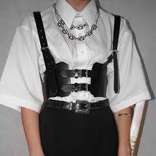 Buy women's hoodies & sweatshirts and get the best deals at the lowest prices on ebay! Pu Leather Harness Women S Fashion Clothes Tops On Carousell