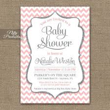 Pink Gray Baby Shower Invitations Printable Blush Pink Silver G Gray Baby Shower Invitations Pink Bridal Shower Invitations Pink Grey Baby Shower Invitations