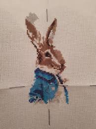 Embroidery cross stitch cross stitch animals crochet cross sewing art stitch projects nursery cross stitch peter rabbit cross stitch patterns. Wip This Is My First Ever Cross Stich Peter Rabbit Crossstitch