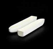 SRX290 Round Bottom Alumina Boat Crucible 250ml - Almath Crucibles Ltd.