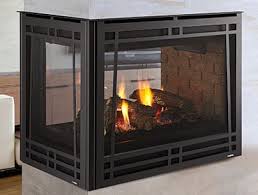 It's contemporary architecture is defined by the beautiful play. Peninsula Three Sided Gas Fireplace Heatilator
