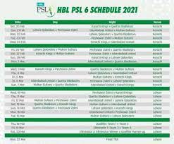 Psl 6th schedule is a little bit change from the previous edition. Psl 6 New 2nd Schedule 2021 Time Table Updated Ù…Ø¹Ù„ÙˆÙ…Ø§Øª