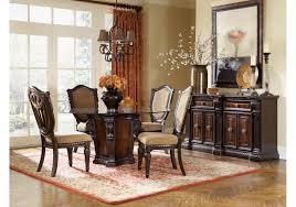 The glass is clear and very easy to clean. Lacks Grand Estates 5 Pc Round Glass Dining Set