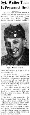 SSGT Walter Henry Tobin (1928-1950)