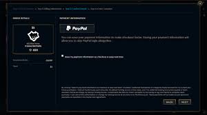 Yes, but only via the paypal us site or our store on ebay us. Paypal League Of Legends Support
