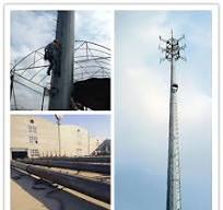 Single Tube Microwave Signal Steel Tower - Single Tube ...