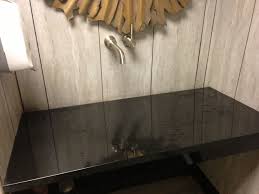 no sink, just a slab of granite slanted