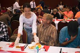 From the terrace you can see spectacular views of the pacific ocean. The Salvation Army Serves Thanksgiving Dinner San Diego Regional Office