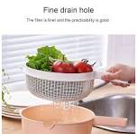 Amazon.com: HUANIZI Double Layer Rice Wash Basket 2 in 1 ...