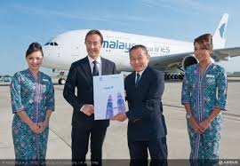 A380 business class malaysia airlines mh004: Malaysia Airlines Takes Delivery Of Its First A380 Commercial Aircraft Airbus