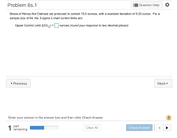 Solved Problem 6s 1 Question Help Boxes Of Honey Nut Oa