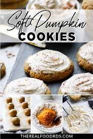 Soft Pumpkin Cookies With Cream Cheese Frosting The Real Food Dietitians Recipe In 2020 Soft Pumpkin Cookies Real Food Dessert Sweet Treats Recipes
