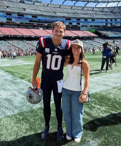 Patriots quarterback Drake Maye's love story with wife Ann Michael
