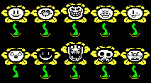Flowey S Faces Pixel Art Maker Undertale Pixel Art Pixel Art Maker Undertale Flowey