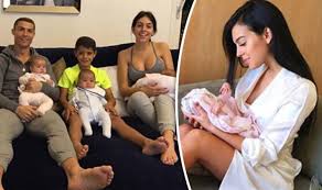 Cristiano ronaldo explains why he's not telling his son who his mother is and that he'll tell him when he feels it's appropriate. Cristiano Ronaldo S Girlfriend Shares Sweet Family Photo After Birth Of Their First Child Celebrity News Showbiz Tv Express Co Uk