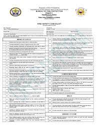 Oct 22, 2019 · sffd help: Fire Safety Inspection Checklist Philippines Hse Images Videos Gallery