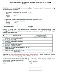 13 Contoh Berita Acara Versi Lengkap Dan Cara Membuatnya Pengadaan Eprocurement