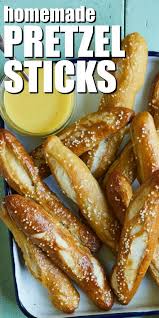 Homemade Pretzel Sticks Snappygourmet Com Homemade Pretzels Honey Recipes Soft Pretzel Recipe Easy