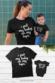 It always attracts the eyes, and it never fails to make anyone smile. Mother And Son Matching Outfits Baby On My Hips Mom And Baby Outfits Mother Son Matching Outfits Mom And Son Outfits