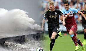 Due to extreme and escalating weather conditions and in the interests of supporter and staff safety, today's a@premierleague match against west ham has been postponed. Man City Vs West Ham Tonight Why Was Man City Vs West Ham Cancelled How To Watch Football Sport Express Co Uk