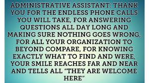Administrative professionals day is observed annually on the wednesday of the last full week in april. Faq Administrative Assistant Poem