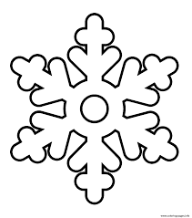These free printable snowflake templates are perfect for a frozen tea party, simple snowflake coloring page or decorate the snowflake classroom activity. Snowflake Easy Kid Coloring Pages Printable