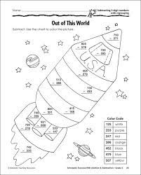 Sign up to start collecting! 3 Digit Subtraction With Regrouping Coloring Sheet Subtraction With Regrouping Worksheets Color Worksheets Free Printable Math Worksheets