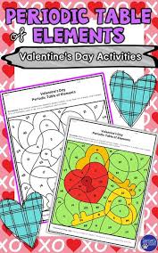 Periodic Table Of Elements Valentine S Day Review Activity Tpt Products 10 Under Pinterest
