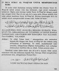 Surat al waqiah berarti 'hari kiamat' karena dalam kandungan ayatnya banyak peringatan mengenai hari besar yang akan terjadi kelak dimana sekarang akhirat hanya cerita, tetapi di hari akhir justru dunia lah yang hanya cerita. Amalan Kerejekian Baca Surat Waqi Ah 3x Sehari Kaskus