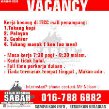 Iklan kerja kosong tawau 2021 | 5 jawatan kosong operator kilang. Kerja Kosong Kerja Kosong Sabah Sabah Job Vacancy Facebook