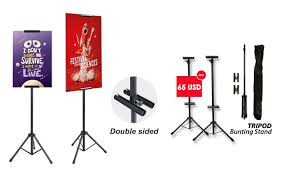 Tripod bunting stand is a highly adaptable and portable display system which is widely used for holding display banners or visual boards. Asora Printing Tripod Banner Stands Customize Yours Facebook